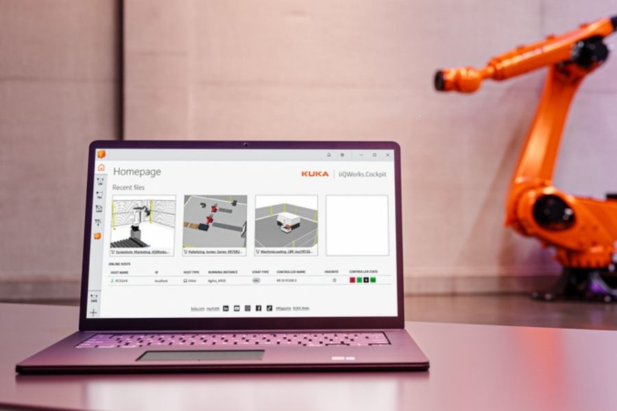 Logiciel Kuka pour optimisation logistique