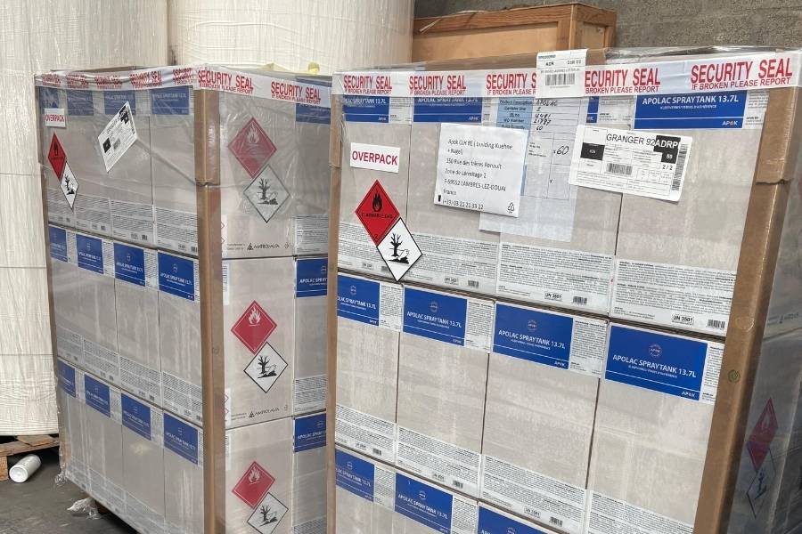 Des palettes bien protégées