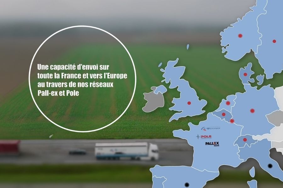 Couverture géographique pour le transport de marchandises